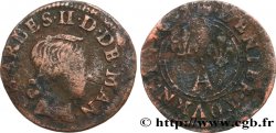 ARDENNES - PRINCIPAUTÉ SOUVERAINE D&nbsp;ARCHES-CHARLEVILLE - CHARLES II DE GONZAGUE Denier tournois, type 3
