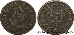 PRINCIPALITY OF CHATEAU-REGNAULT - FRANCIS OF BOURBON-CONTI Double tournois, type 15, buste A