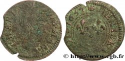 ARDENNES - PRINCIPAUTÉ SOUVERAINE D&nbsp;ARCHES-CHARLEVILLE - CHARLES II DE GONZAGUE Denier tournois, type 3