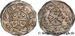 NORMANDIE - DUCHÉ DE NORMANDIE - RICHARD Ier Denier, type  au fronton  TTB+