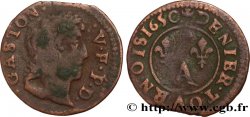 PRINCIPAUTY OF DOMBES - GASTON OF ORLEANS Denier tournois, type 10