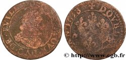 PRINCIPAUTY OF SEDAN - FREDERIC-MAURICE DE LA TOUR D AUVERGNE Double tournois, type 14 (grande collerette/petite tour en haut du champ)
