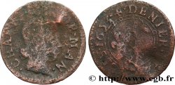 ARDENNES - PRINCIPALITY OF ARCHES-CHARLEVILLE - CHARLES II GONZAGA Denier tournois, type 3