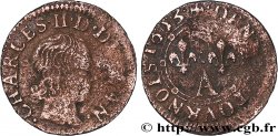 ARDENNES - PRINCIPAUTÉ SOUVERAINE D&nbsp;ARCHES-CHARLEVILLE - CHARLES II DE GONZAGUE Denier tournois, type 3