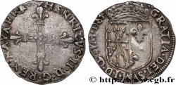 NAVARRE-BEARN - HENRY III Quart d écu de Navarre