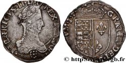 KINGDOM OF NAVARRE - HENRY III Demi-franc