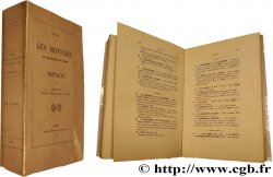 LIVRES - MONNAIES FÉODALES Bigot (Alexis), “Essai sur les monnaies du royaume et duché de Bretagne”. Paris, 1857
