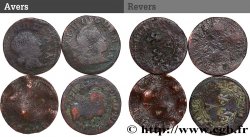 ARDENNES - PRINCIPAUTÉ SOUVERAINE D&nbsp;ARCHES-CHARLEVILLE - CHARLES II DE GONZAGUE Denier tournois, type 3, lot de 4 ex.