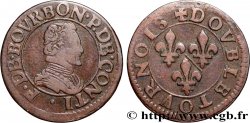 PRINCIPALITY OF CHATEAU-REGNAULT - FRANCIS OF BOURBON-CONTI Double tournois, type 18