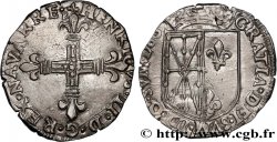 NAVARRE-BÉARN - HENRI III DE NAVARRE, II DE BÉARN Quart d écu de Navarre