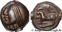 SÉQUANES (Région de Besançon) Potin à la grosse tête, au bandeau lisse SUP/TTB+