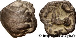 RÈMES (Région de Reims) Quart de statère “aux segments de cercles”, cheval à gauche