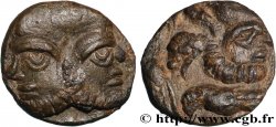 VINDELICI (Germanie, Allemagne du Sud actuelle) Petit bronze à la tête janiforme SUP/TTB+