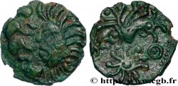 BELLOVAQUES (Région de Beauvais) Bronze au coq à tête humaine