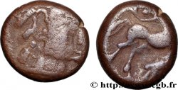 EDUENS, ÆDUI (BIBRACTE, Area of the Mont-Beuvray) Drachme au cheval et à l’ours