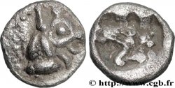 MASSALIA - MARSEILLE Hémiobole du trésor d Auriol à la tête de griffon et à la tête de lion à gauche
