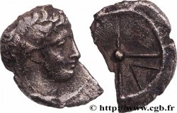MASSALIA - MARSEILLE Obole MA, tête à droite - coiffure en cœur