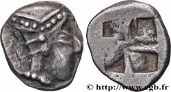 MASSALIA - MARSEILLE Hémiobole au bonnet perlé, tête à droite, du trésor d’Auriol