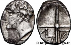 MASSALIA - MARSEILLE Obole MA, tête à gauche - signée PAR dans le favori