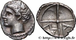 MASSALIA - MARSEILLE Obole MA, tête à gauche avec frange, dite “à la tête de Pompée”