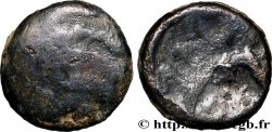 RÈMES (Région de Reims) Quart de statère “aux segments de cercles” en bas électrum TB/B