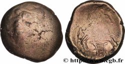 ÉDUENS (BIBRACTE, région du Mont-Beuvray) Statère en électrum à la lyre, type de Chenôves