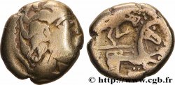 ÉDUENS (BIBRACTE, région du Mont-Beuvray) Quart de statère à la rouelle, du type de Chenôves