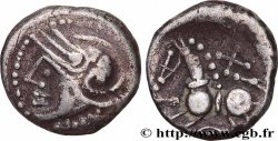 ÉDUENS (BIBRACTE, région du Mont-Beuvray) Denier à la croisette et à la rouelle