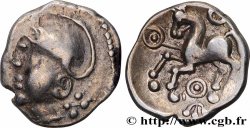 ÉDUENS (BIBRACTE, région du Mont-Beuvray) Denier à la tête casquée