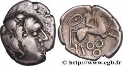 PICTONS / BITURIGES / CARNUTES - CENTRE-OUEST, Incertaines Drachme au cavalier et aux annelets