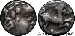 ALLOBROGES (Région du Dauphiné) Denier au cervidé et au caducée, tête à droite
