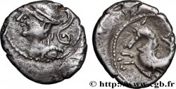 ALLOBROGES (Région du Dauphiné) Denier à l’hippocampe, tête à gauche