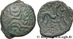 AULERQUES ÉBUROVICES (Région d&nbsp;Évreux) Bronze au cheval, dérivé de types belges