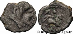 SANTONS / CENTRE-OUEST, Incertaines Drachme aux mèches aquitaniques, à droite