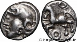 ÉDUENS (BIBRACTE, région du Mont-Beuvray) Denier à la tête casquée