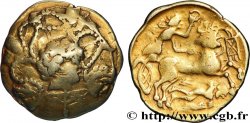 VÉNÈTES (Région de Vannes) Statère d’or à la petite tête nue