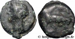 BITURIGES CUBES, INCERTAINES Potin MA au taureau à droite