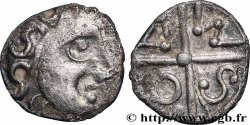 GALLIA BELGICA - SEQUANI (Area of Besançon) Obole à la croix, MASO tête à droite, type du coin d’Arbois