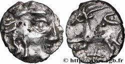 GALLIA - ALLOBROGES (Dauphiné area) Denier au cervidé et à la croix - revers à gauche