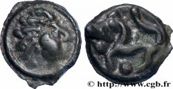 GALLIEN - SENONES (Region die Sens) Potin à la tête “d’indien”, de style fin