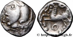 EDUENS, ÆDUI (BIBRACTE, Area of the Mont-Beuvray) Denier à la tête casquée