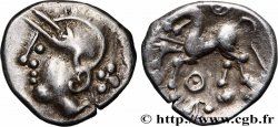 ÉDUENS (BIBRACTE, région du Mont-Beuvray) Denier à la tête casquée