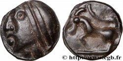 GALLIA BELGICA - SEQUANI (Area of Besançon) Potin à la grosse tête, au bandeau lisse