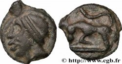 SÉQUANES (Région de Besançon) Potin à la grosse tête casquée