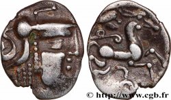 AULERQUES CÉNOMANS (Région du Mans) Denier à la tête casquée à droite