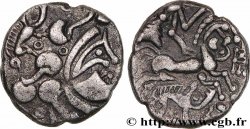 BAÏOCASSES (Région de Bayeux) Statère d’argent au sanglier, “style géométrique”