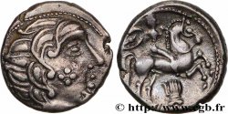 PICTONS / BITURIGES / CARNUTES - CENTRE-OUEST, Incertaines Drachme au cavalier et à la main, joue tatouée - P II A