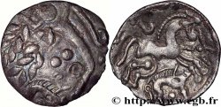 AMBIENS (Région d&nbsp;Amiens) Denier d&nbsp;argent scyphate dit “au sanglier” TTB+
