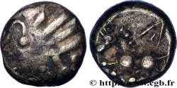 RÈMES (Région de Reims) Quart de statère “aux segments de cercles” en bas électrum