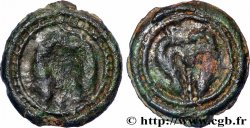 SUESSIONS (région de Soissons) Potin aux animaux affrontés, classe II